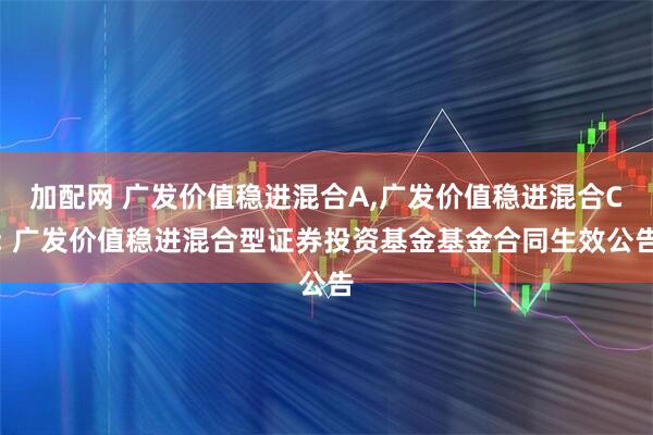 加配网 广发价值稳进混合A,广发价值稳进混合C: 广发价值稳进混合型证券投资基金基金合同生效公告